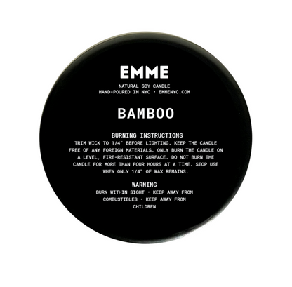 BAMBOO | EMME Wood Wick Soy Candle